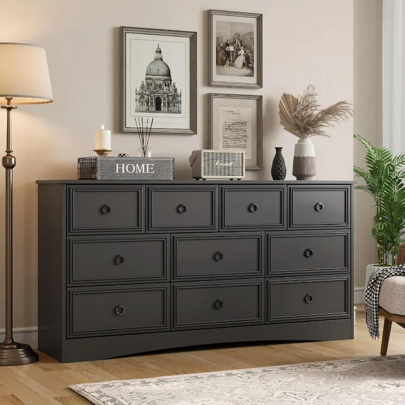 Modern 10 Drawer Dresser, 59.05