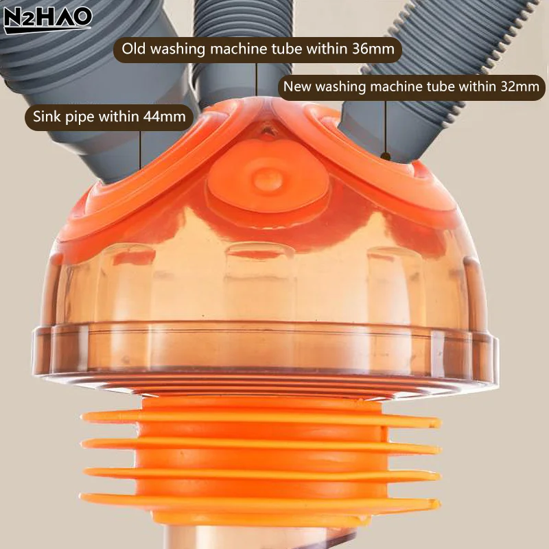 1 Uds. Desagüe de ducha antiolor multifuncional para fregadero de cocina juego de tubos adaptador desodorante accesorios para lavavajillas