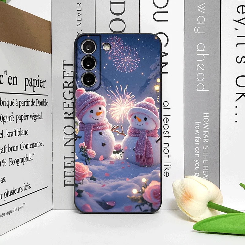 عيد الميلاد الشتاء لطيف ثلج زوجين قضية الهاتف لهواوي نوفا 13 12 11 برو 10 SE ماتي 40 برو زائد P60 P40 برو + 5G لينة يغطي #4