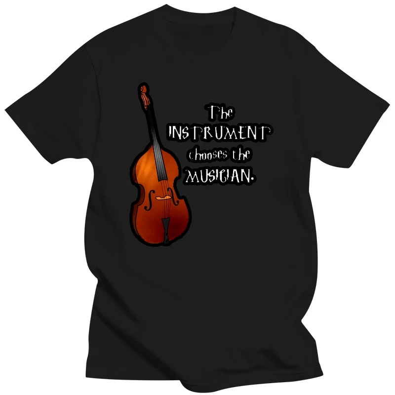 Men T Shirt Bass (Upright) The Instrument Chooses Women t-shirt