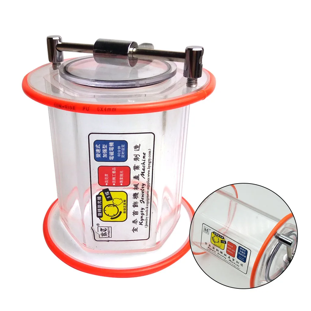 Imagem -02 - Tumbler Rotativo para Máquina de Polir Jóias Polimento Barril Faça Você Mesmo Fazendo Artesanato Ferramentas kg de Capacidade Balde Kt6808
