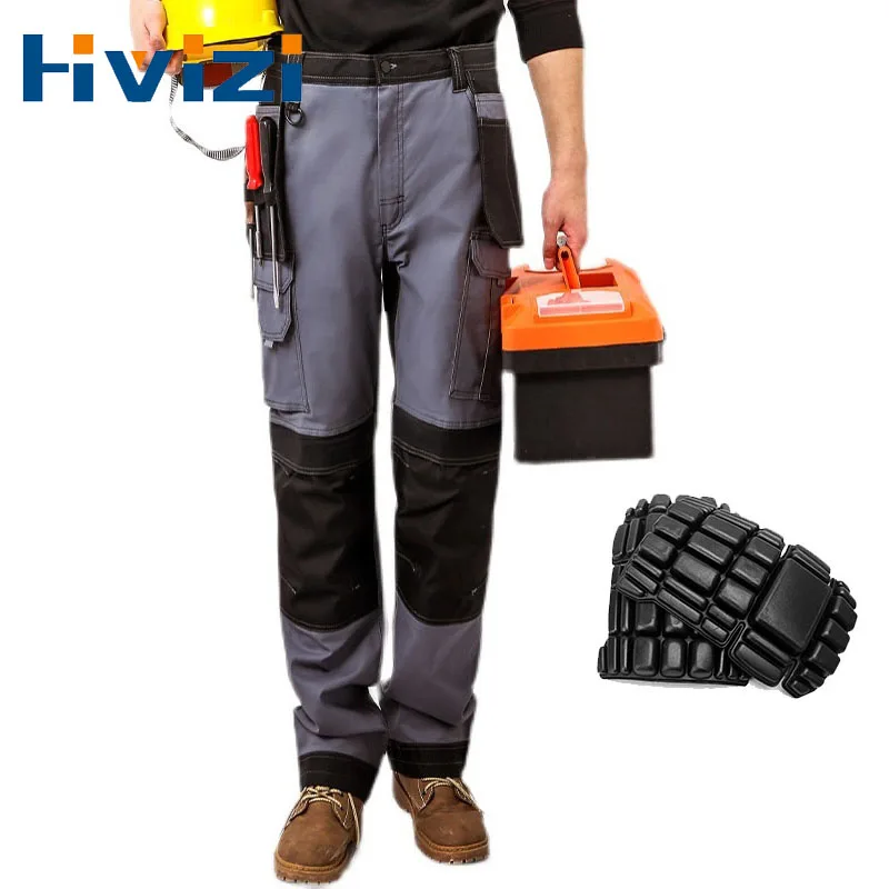 

Men's Cargo Pants Multi Pockets Work Trousers Cargo Pants Male Outwear Straight Autumn Wear-resisting Trousers