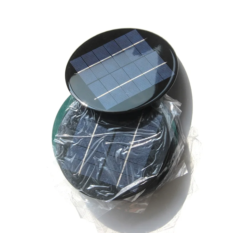 2W Round Solar Panel 6V Diameter 150MM Polycrystalline Circular Solar Cells for DIY 3.7V Battery Light Epoxy Study Kits Charger