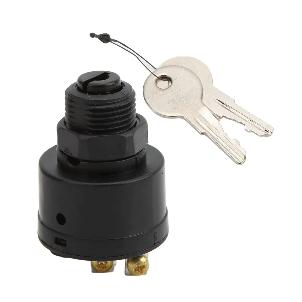 Ignition Switch, 3 Positions Ignition Key Switch 87‑88107 for Most Outboard Engines