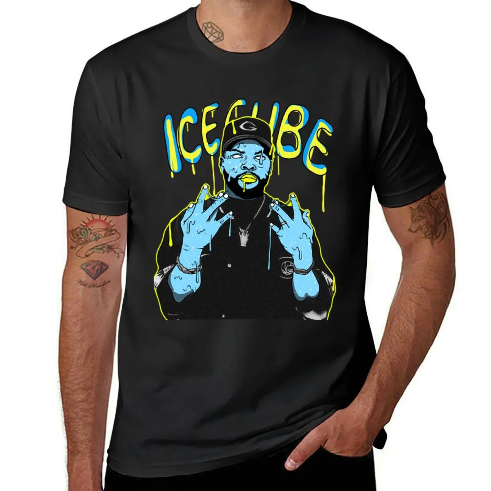 

90s hip-hop ICE CUBE T-Shirt vintage clothes Blouse new edition funny shirt cotton mens workout shirts