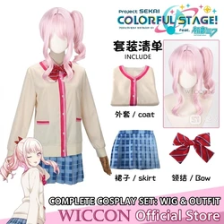 Game Anime Project Sekai Colorful Stage Akiyama Mizuki Cosplay Costume Girls Daily Costume Pink Wig Daily Set Carnival Halloween