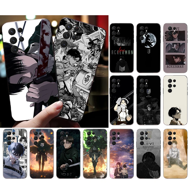 

Levi Ackerman Phone Case For Samsung Galaxy S25 S24 S23 S22 S21 Ultra S24 S23 S22 S21 S25 Plus S24 S20 FE