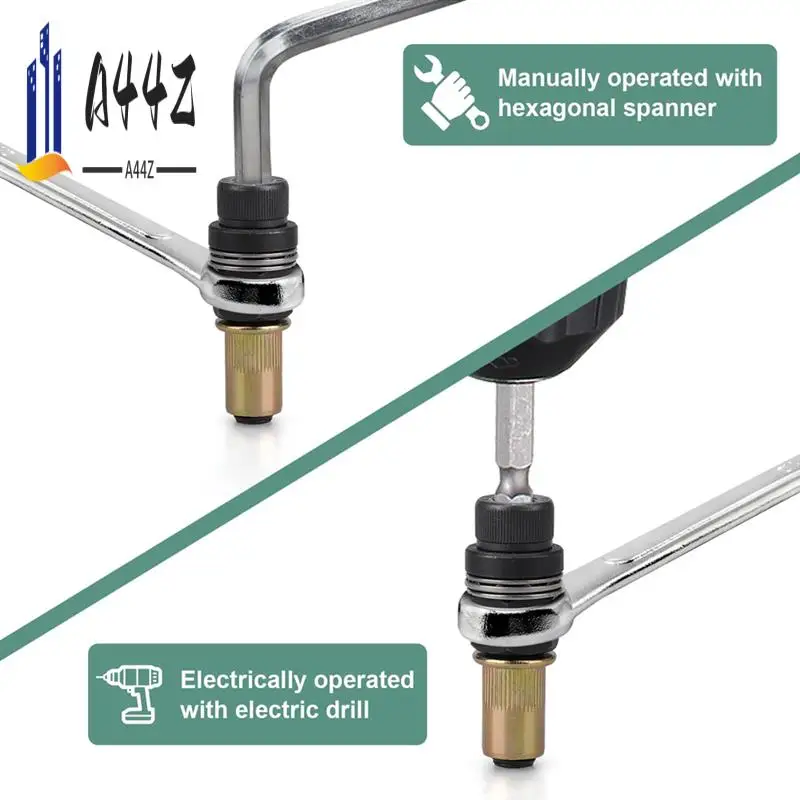 

A44Z-Rivet Nut Tool Set M3-M10 For Manual & Electric Drill Operations, Ideal For Mounting & Repairs