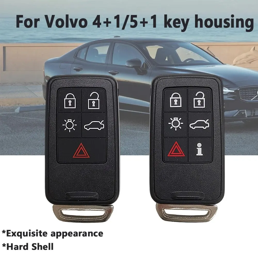 Smart Car Key Replacement for for Volvo S60 V60 V70 S80 XC70 XC60 2008-2017 5/6 Buttons Remote Keyless Case