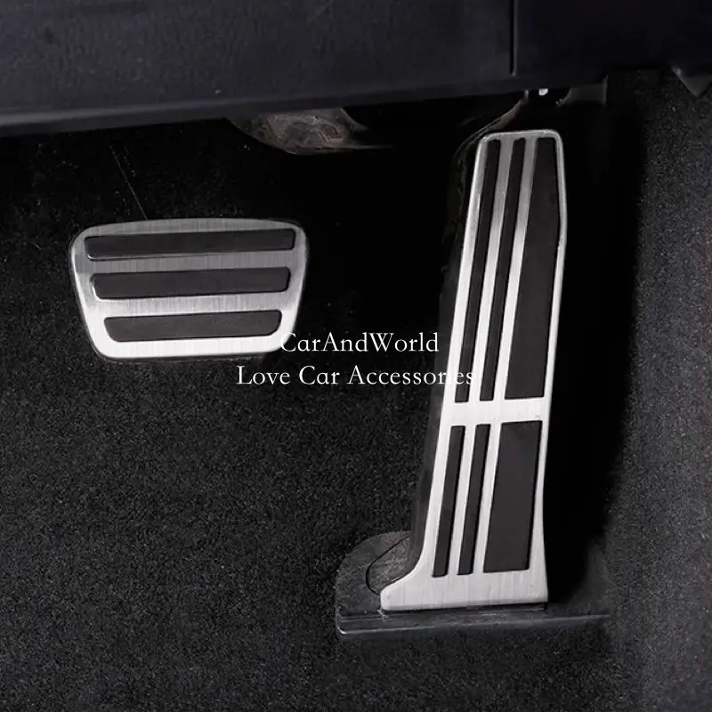 Aluminium Alloy Car AT Foot Rest Pedals Accelerator Gas Pedal Brake Cover Non-slip Pads For Toyota Camry Avalon 2018-2024 LEXUS