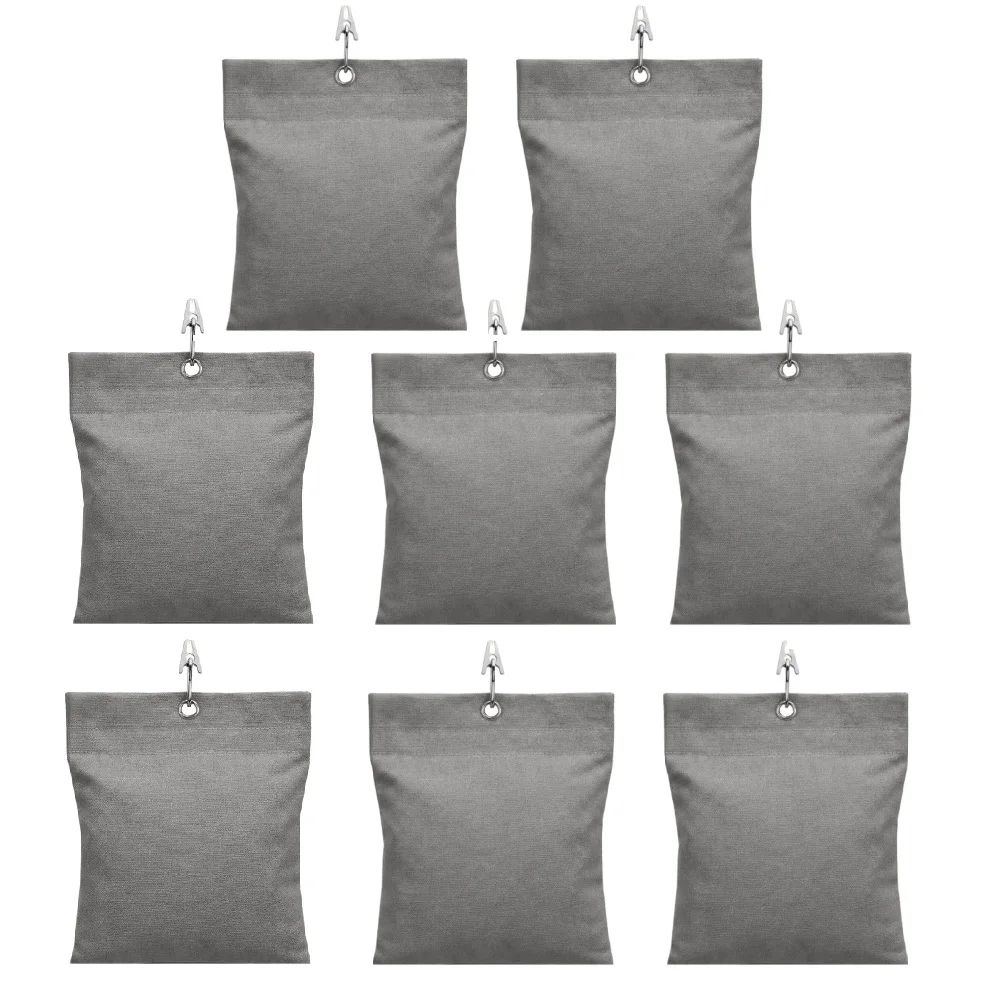 Outdoor Drapery Weight Solution with Clips - 1 Set Fabric Bags Metal Clips PE Sealed Fillers for Windy Conditions