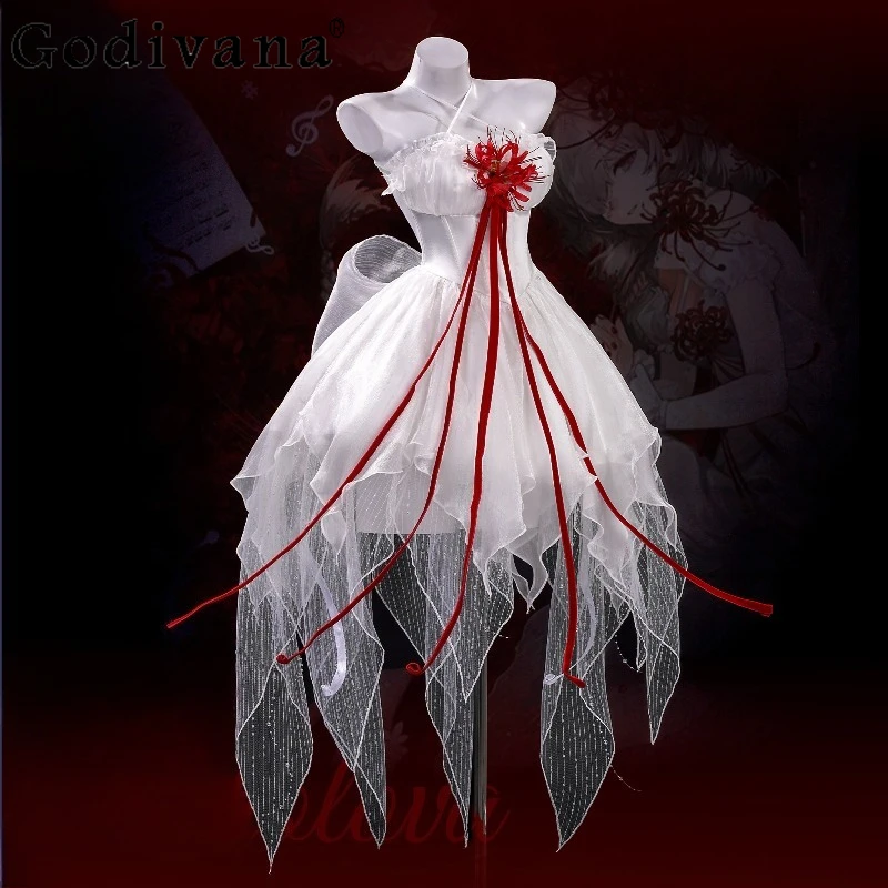 

Game Anime Style Cosplay Costume Full Set Women's Japanese High Street Cos Clothing Suits Female Princess Dress Outfits