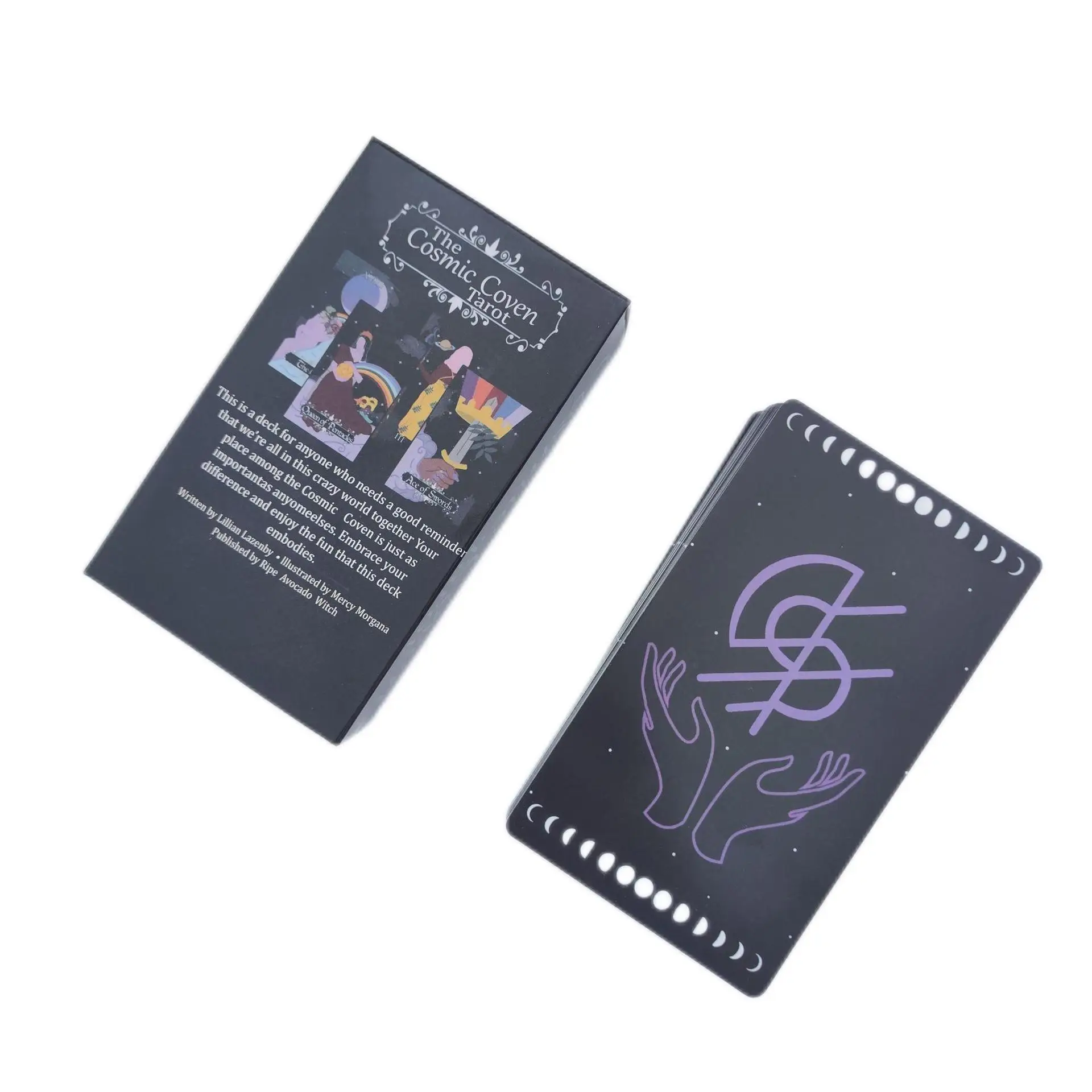 12x7cm The Cosmic Coven Tarot card Tarot 78-Card Deck In English With Paper Instruction For Party Funny Divination Board Game