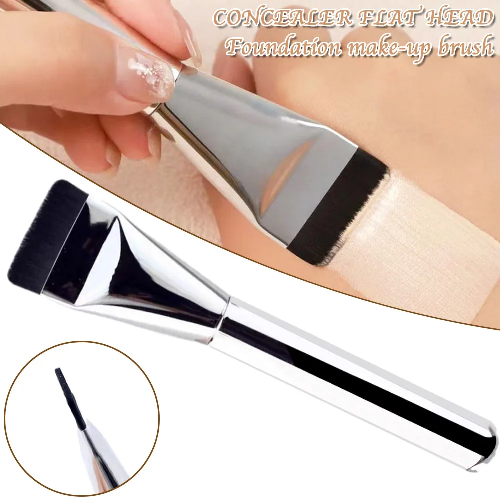 Flat Head Concealer Foundation Brush Multi-Purpose Portable Face Mask Makeup Brushes Cosmetic Beauty Tool For Mask Paint