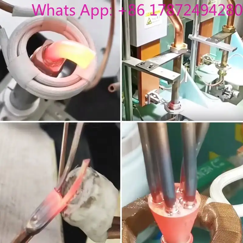 Controlled 60kw 30kw 80Kw  120KW High-Frequency Induction Brazing Copper Handheld Heating Welding Hine