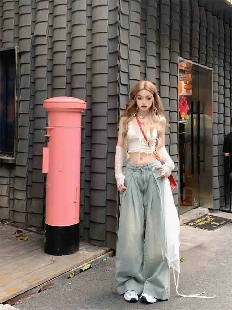 Damski krótki top z koronkowym wykończeniem, estetyczna biała kokardka, urocza, słodka mini kamizelka, dzianinowa, podstawowa, codzienna koszulka, letnia odzież plażowa z odkrytymi plecami.