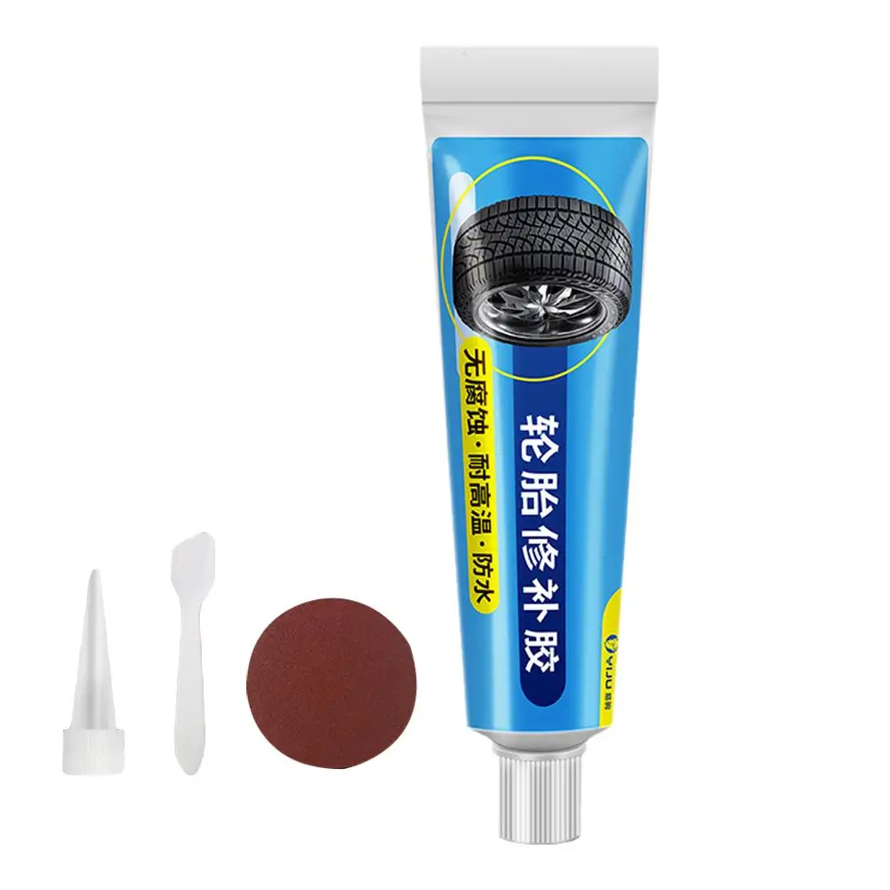 Tire Repair Black Glue set Liquid Strong Rubber Wear-resistant Non-corrosive Adhesive Instant Bond Leather car Tire Repair Tool