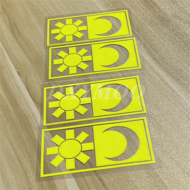 

World Racing Sponsor Moon Sun Modified Helmet Tape Auto Side Body Decal Decorate Car Styling Sticker Vinyl for