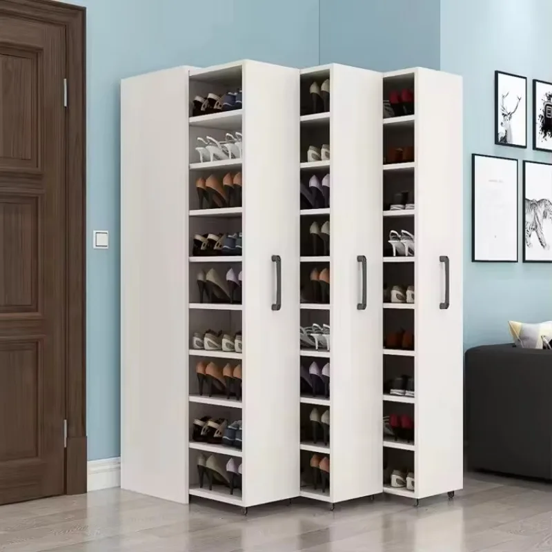 New Design Fashion Hot Sale Modern Style Thin Style Corridor Foyer Storage Rack Indoor Tipping Bucket Shoe Cabinet
