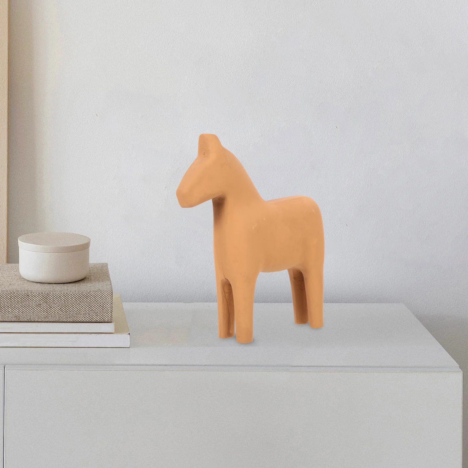 

1pcs Wooden Horse Ornament Chic Small Home Decor For Living Room Desktop Table Shelf Bedroom Room Craft Statue Adornment