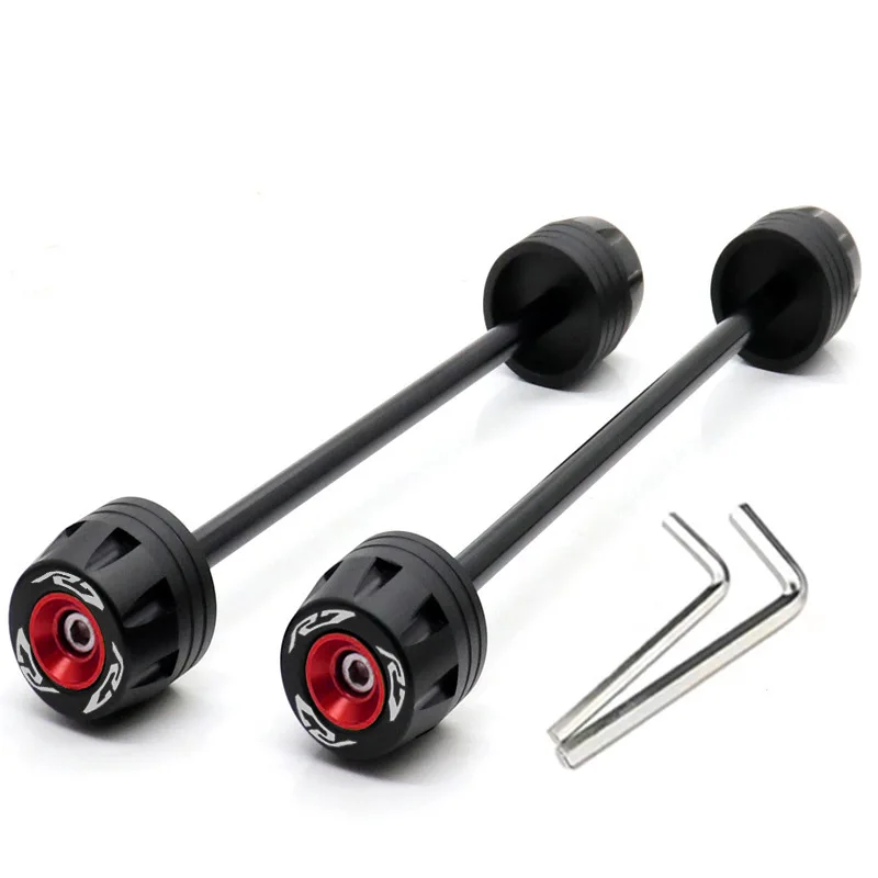 Rear Front Axle Fork Crash Slider Motorcycle Wheel Protector New Fit For YAMAHA YZF-R7 21-23 Front rear wheel anti drop rubber