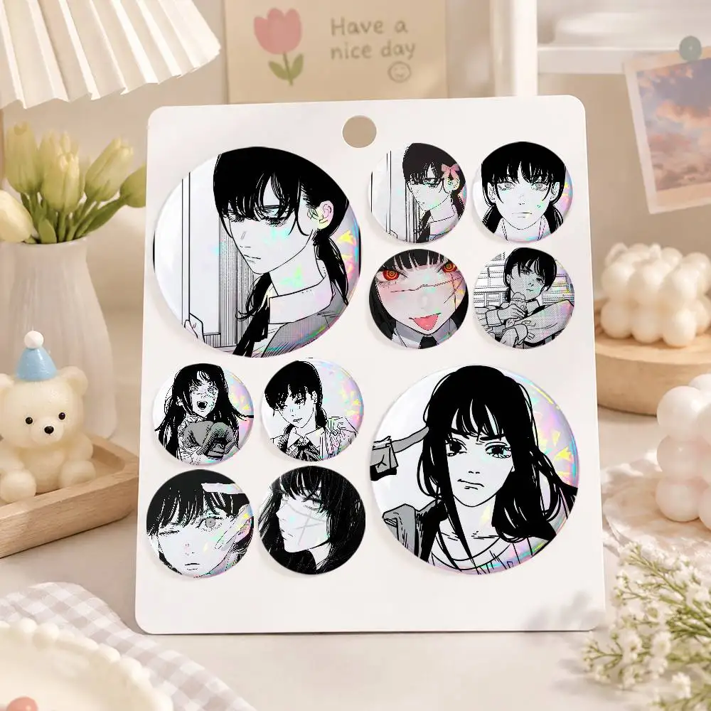 A-Mitaka Asa Anime Round Badges, Brooches, Clothing Accessories, Birthday Gifts, Anime Conventions