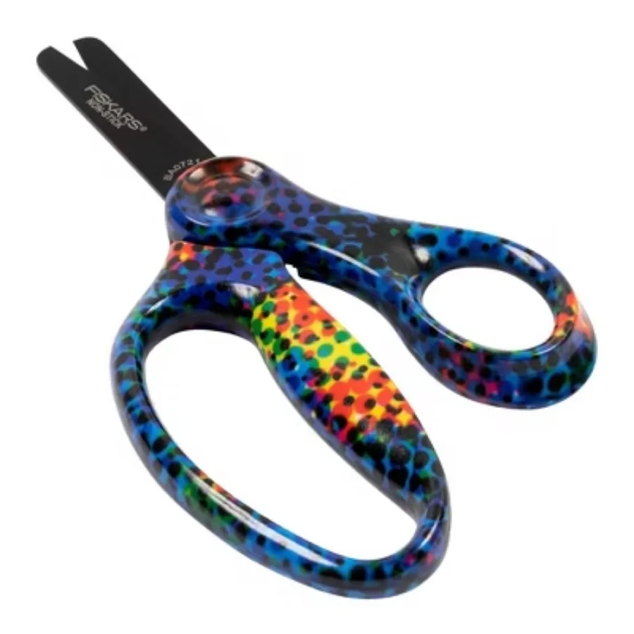 5-inch children's scissors: child-friendly, available in multiple colors, metal and plastic