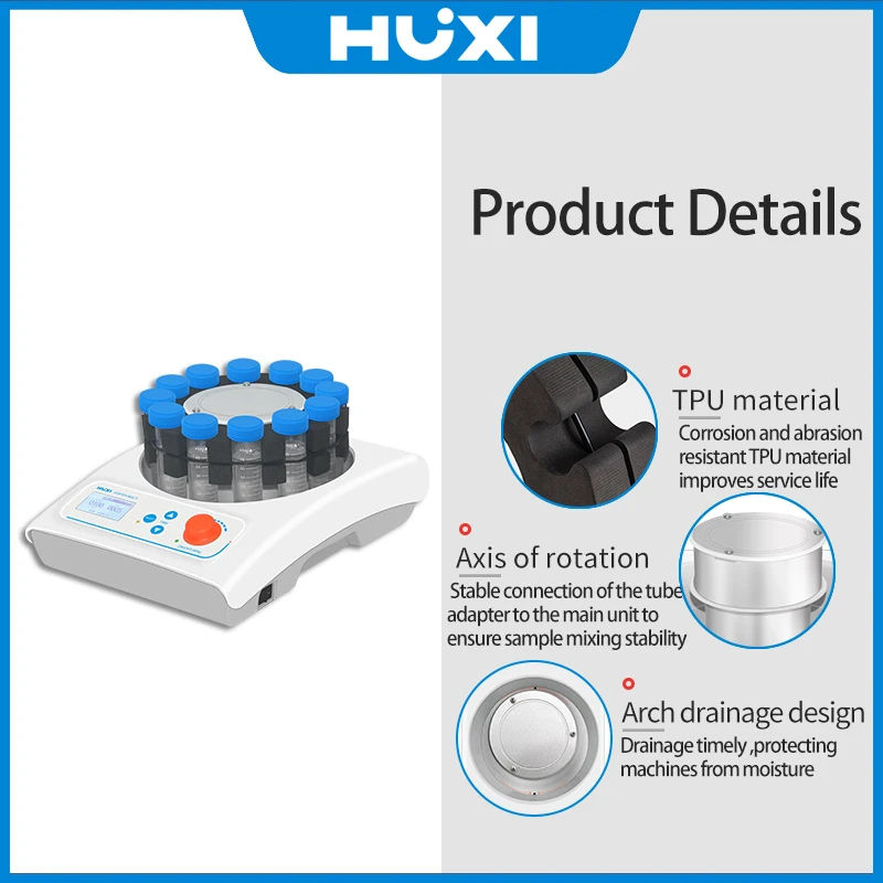 HUXI anpassbares Labor für Vortex-Mixer, Mehrpunkt-Shaker mit OEM-Unterstützung