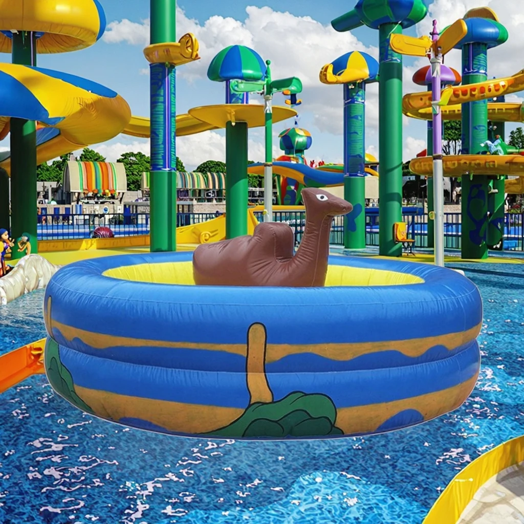 Inflatable Camel Water Floating Toy, PVA Pool Float for Kids 3-12 Years, Amusement Parks Resorts Sports Arenas Fun Play view 5