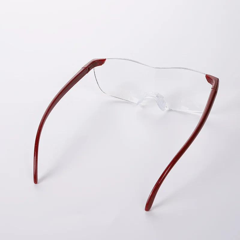 Frameless Glasses Style 1.6X High-Definition Magnifying Glass for Middle-Aged and Elderly People, 250 Degree Reading Glasses