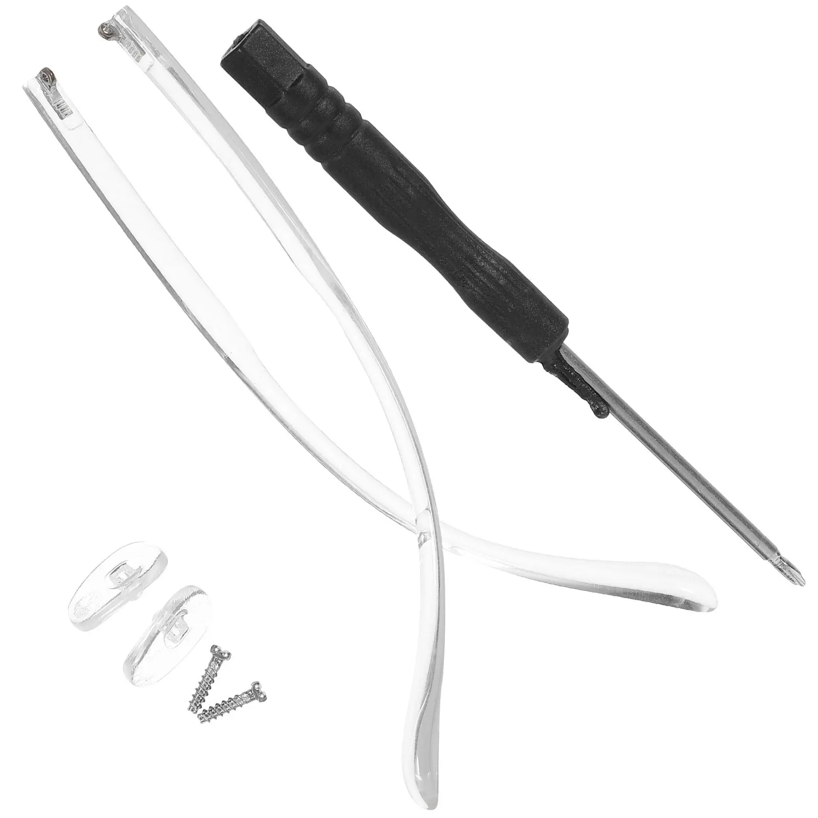 

1Pair Universal Eyeglasses Replacement Temple Lightweight Comfortable Ear-Pressure Relief Glasses Arm Legs for Sunglasses
