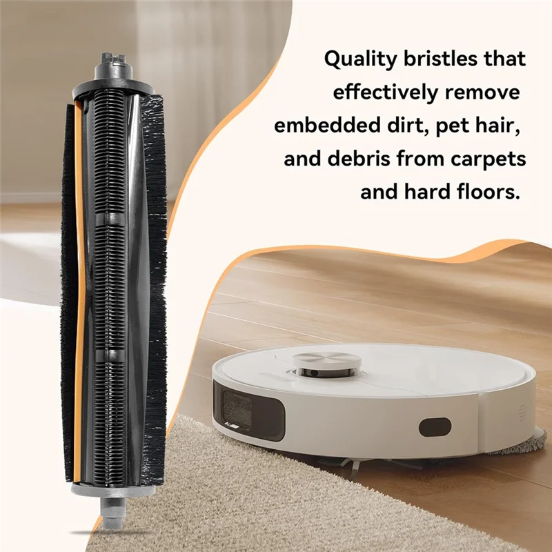 A74G-For Mova Z5/Z5 Pro/Z50 Ultra جهاز آلي لتنظيف الأتربة ملحق استبدال فرشاة دوارة ميزة القطع المضادة للتشابك