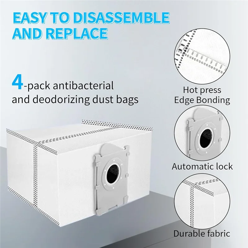 

ABPR-20 Pcs Accessories Kit For ECOVACS DEBOT T50 PRO Omni Main Brush,Mop Pads,Side Brushes