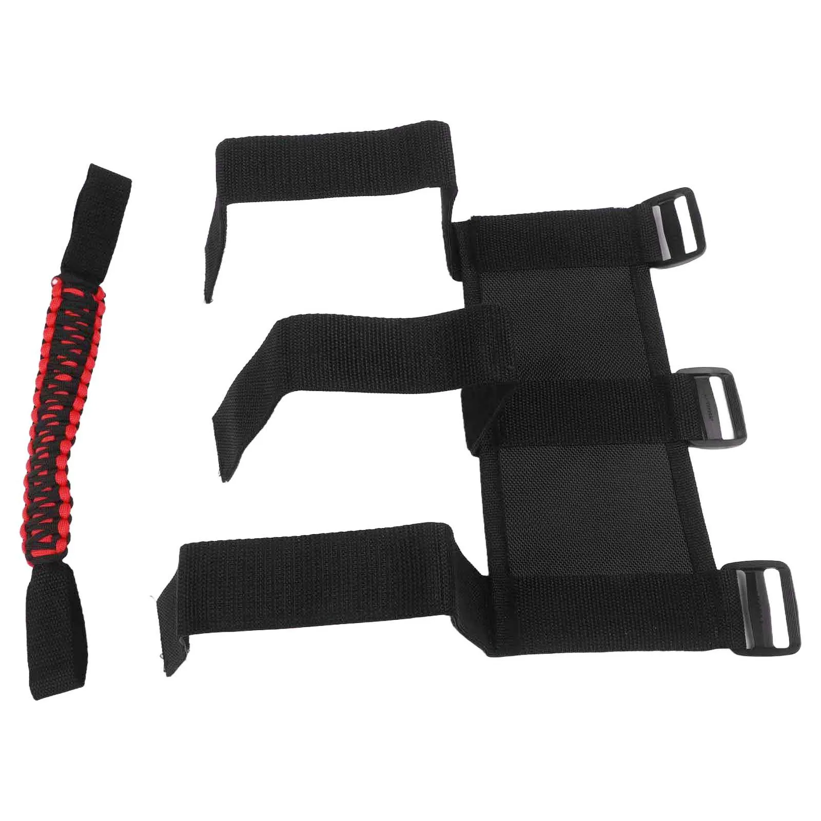 4 Piece For Wrangler Passenger Roof Grab Handles with Non Slip Nylon and Anti Rolling Frame for Secure Support