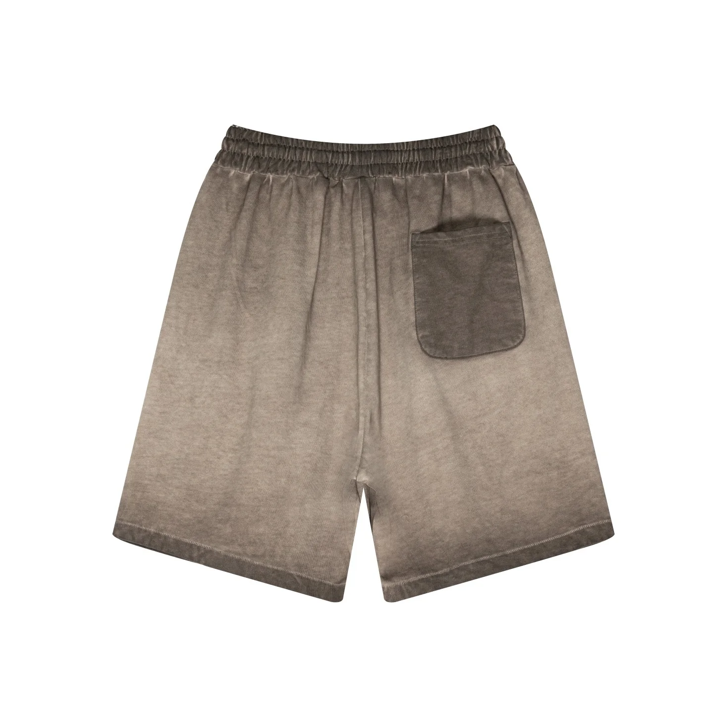 2026 Vintage Washed Shorts Men's Distressed Cotton Shorts Unisex Elastic Waist Retro Destroyed Short Pant