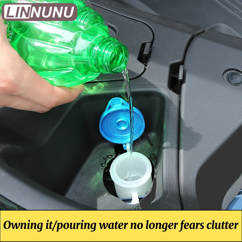 LINNUNU Car Water Filter Screen Wiper Glass Water Filler Funnel Fit for Geely KX11 Monjaro Manjaro XingyueL Modified Accessories