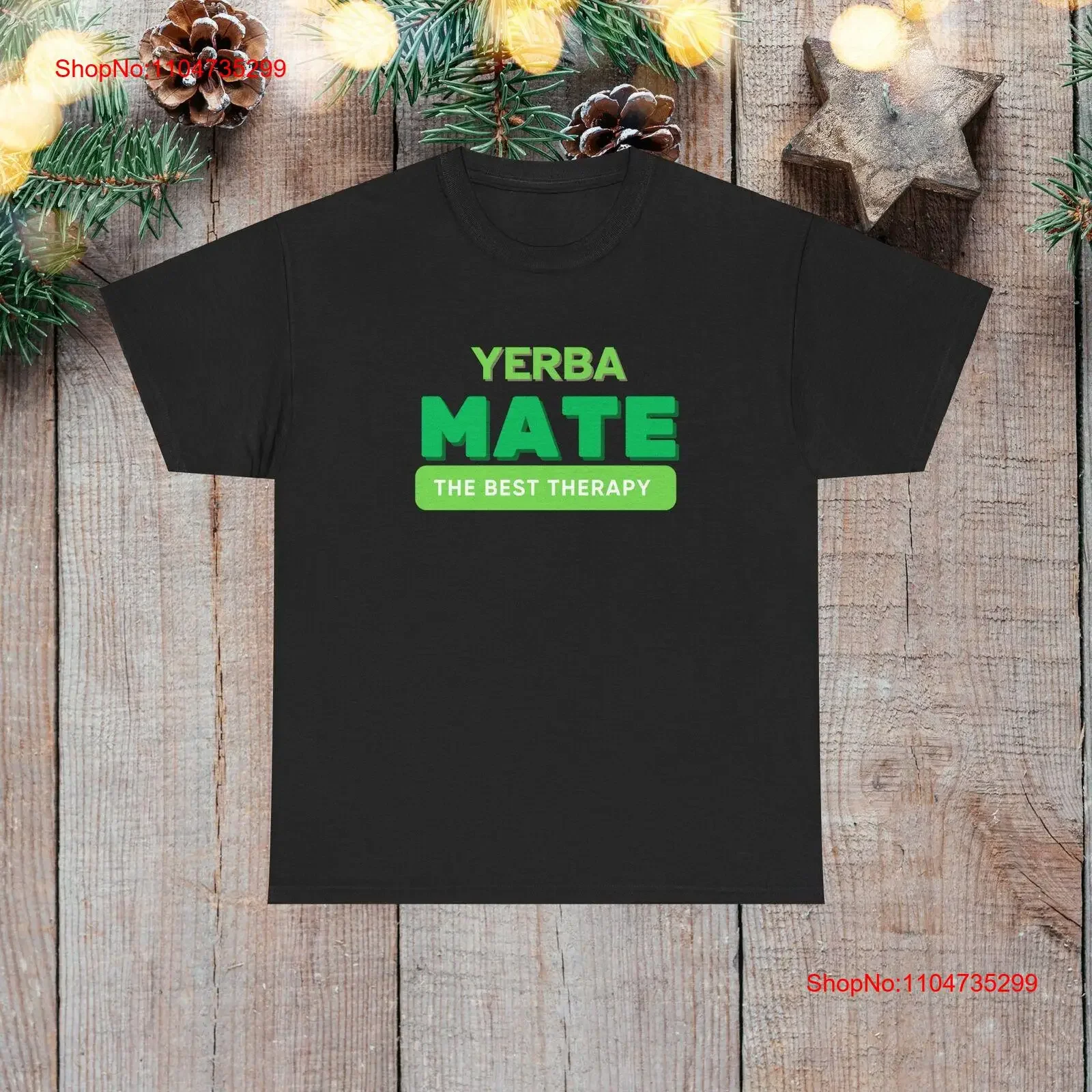 Argentina Yerba Mate Camiseta de algodón pesado La mejor terapia vintage Lavado Versátil Suave Cómodo streetwear