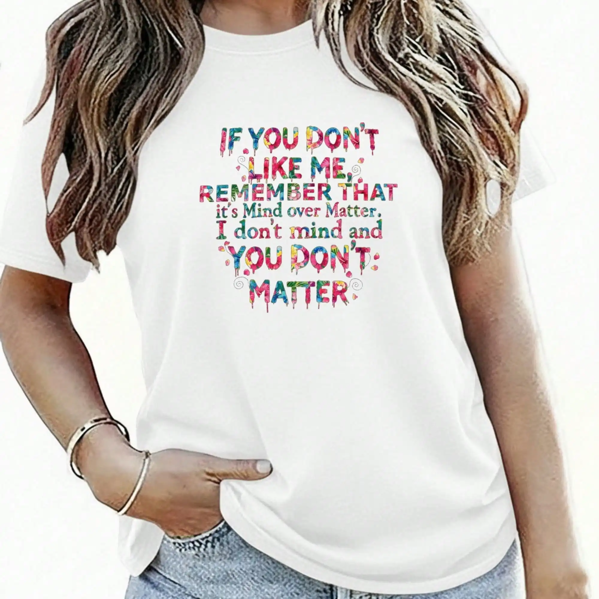 Women's Summer Short Sleeved T-Shirt, Breathable Round Neck Casual Shirt Top, Daily Wear Style, Machine Washed And Iron Free Basic T-Shirt