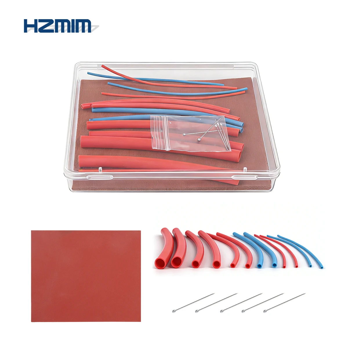 Vascular Anastomosis Training Module - Medical Student Surgical Suture Practice Kit, Silicone Vascular Model