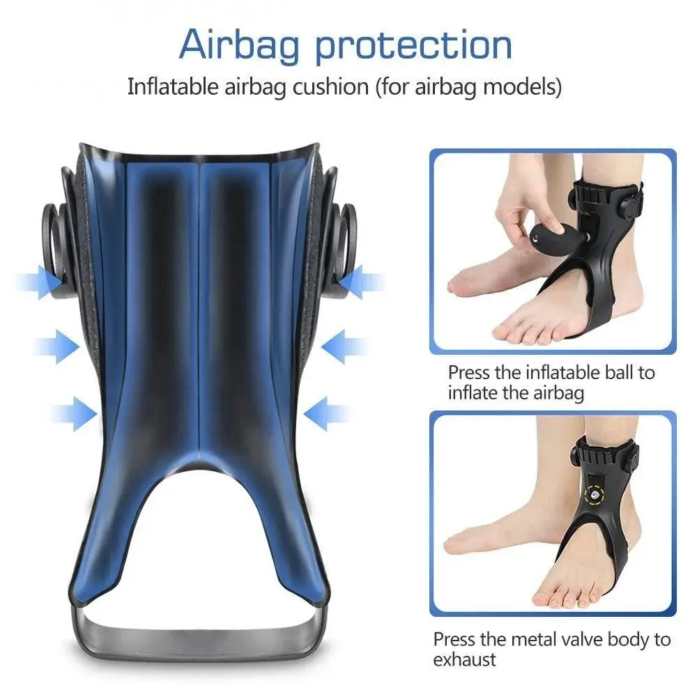 Lightweight AFO Foot Drop Brace Varus Foot Correction Invisible Ankle Brace Support Improve Gait Adjustable Buckle