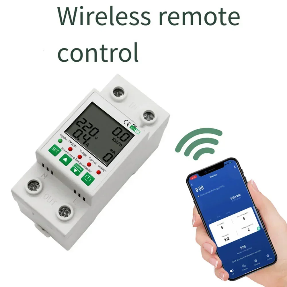 

For WIFI Remote Control Power Protector ABS Material Multiple Current Protection Suitable for Household and Farm Usage