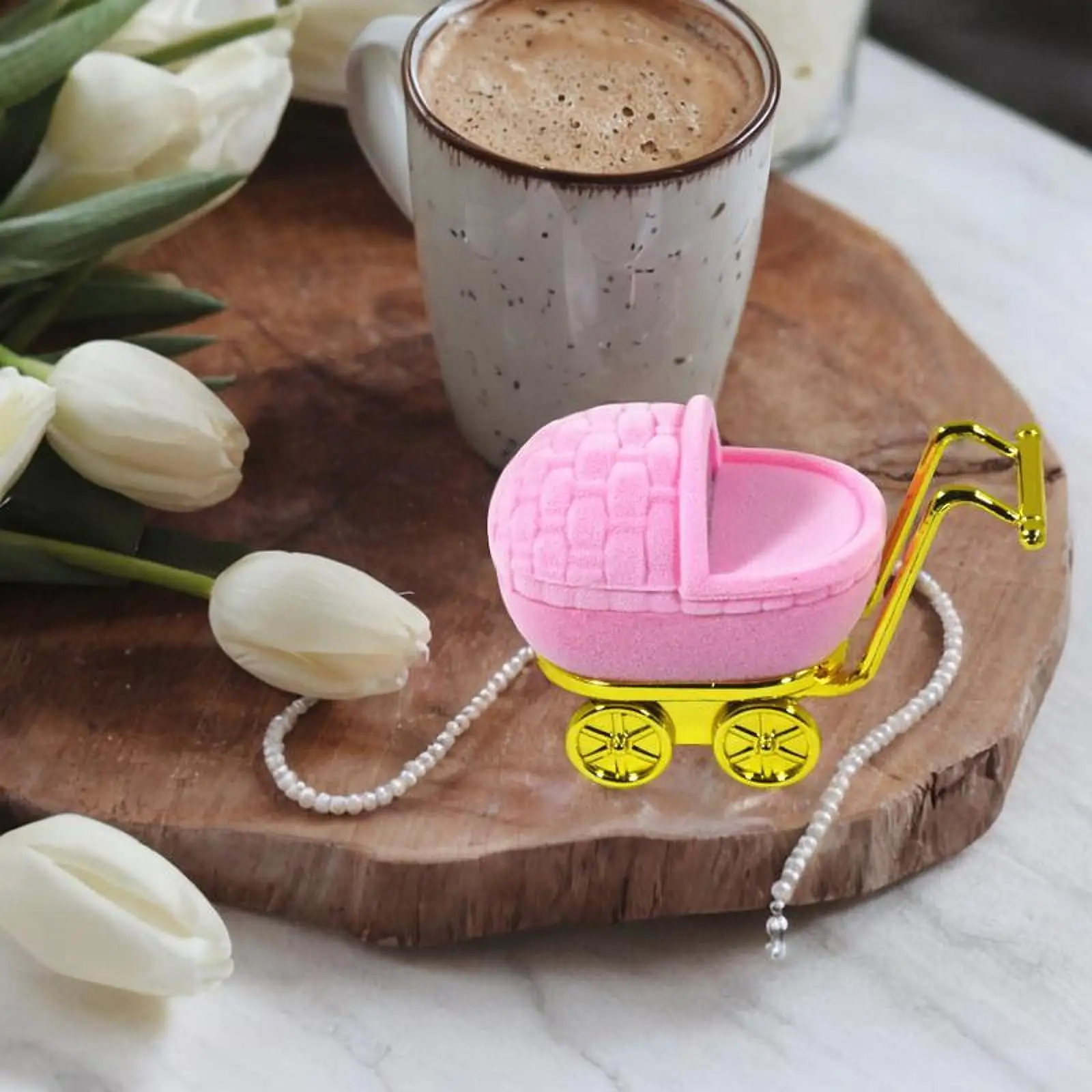 

Jewelry Box Earrings Storage Box Versatile Showcase Travel Holder Jewelry