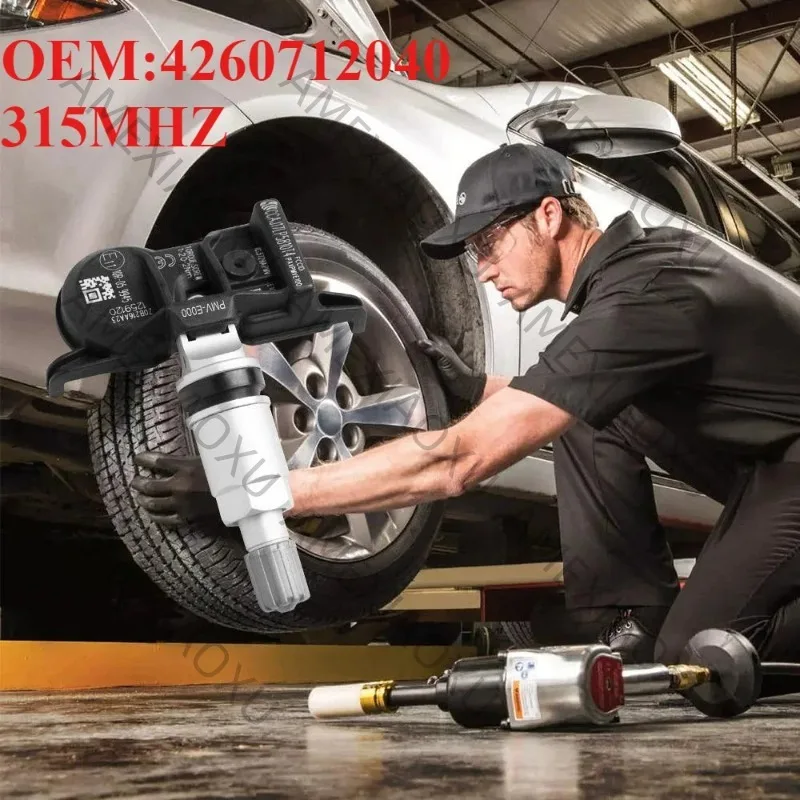 

4Pcs TPMS TIRE PRESSURE SENSOR OEM:4260712040 #315MHZ For #TOYOTA:SPEEDMASTER/COROLLA , With new Panasonic CR2032 Batteries AMEX