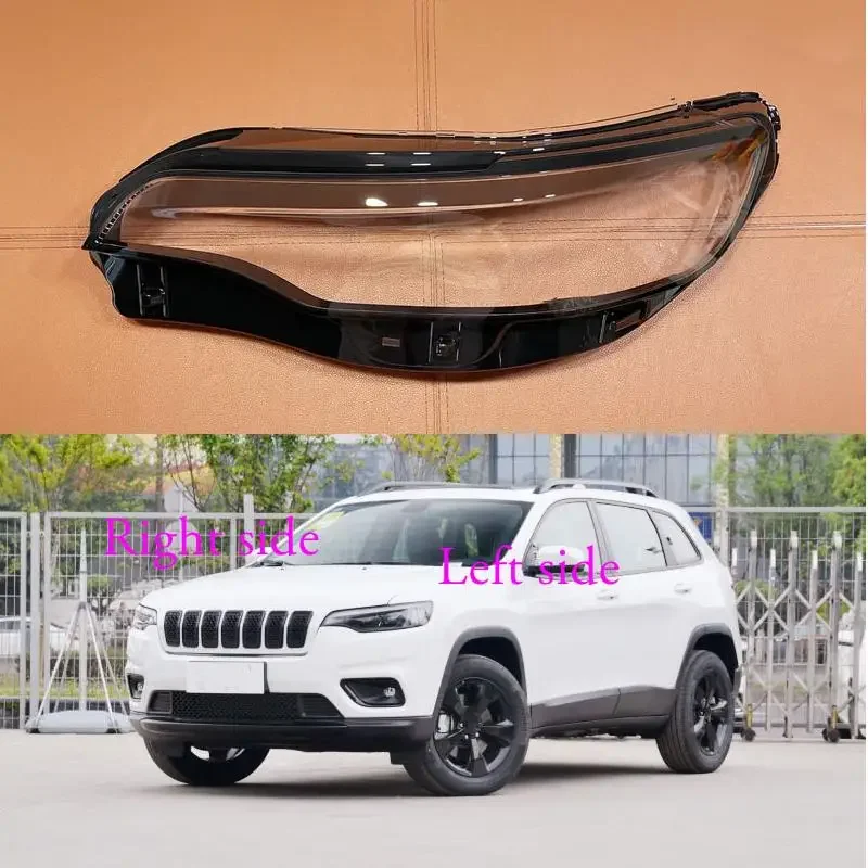 

For Jeep Cherokee 2019 2020 2021 Car Headlight Shell Headlamp Cover Replace Lamp Shade Headlamp Lens Glass