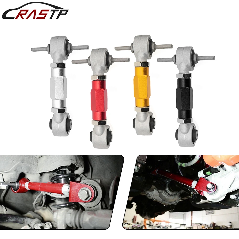 RASTP-aluminiowy zestaw tylnego regulowanego zawieszenia Camber Kit Dog Bone regulowane ramię sterujące dla Honda Civic EK EG CRX 1988-2000 LTB002