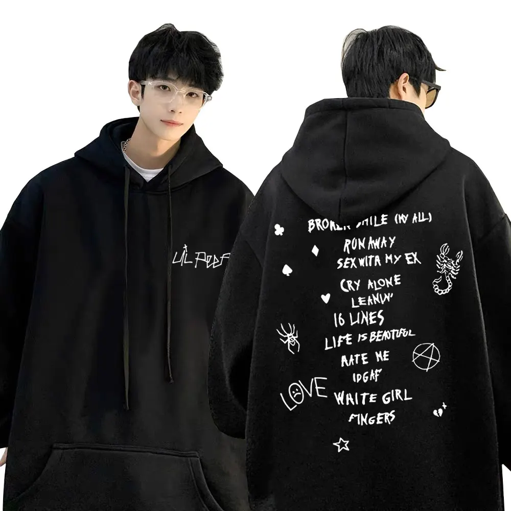 

Hot Famous Rapper Lil Peep Come Over When You're Sober Graphic Hoodie Men's Fashion Sweatshirt Men Hip Hop Oversized Tracksuit