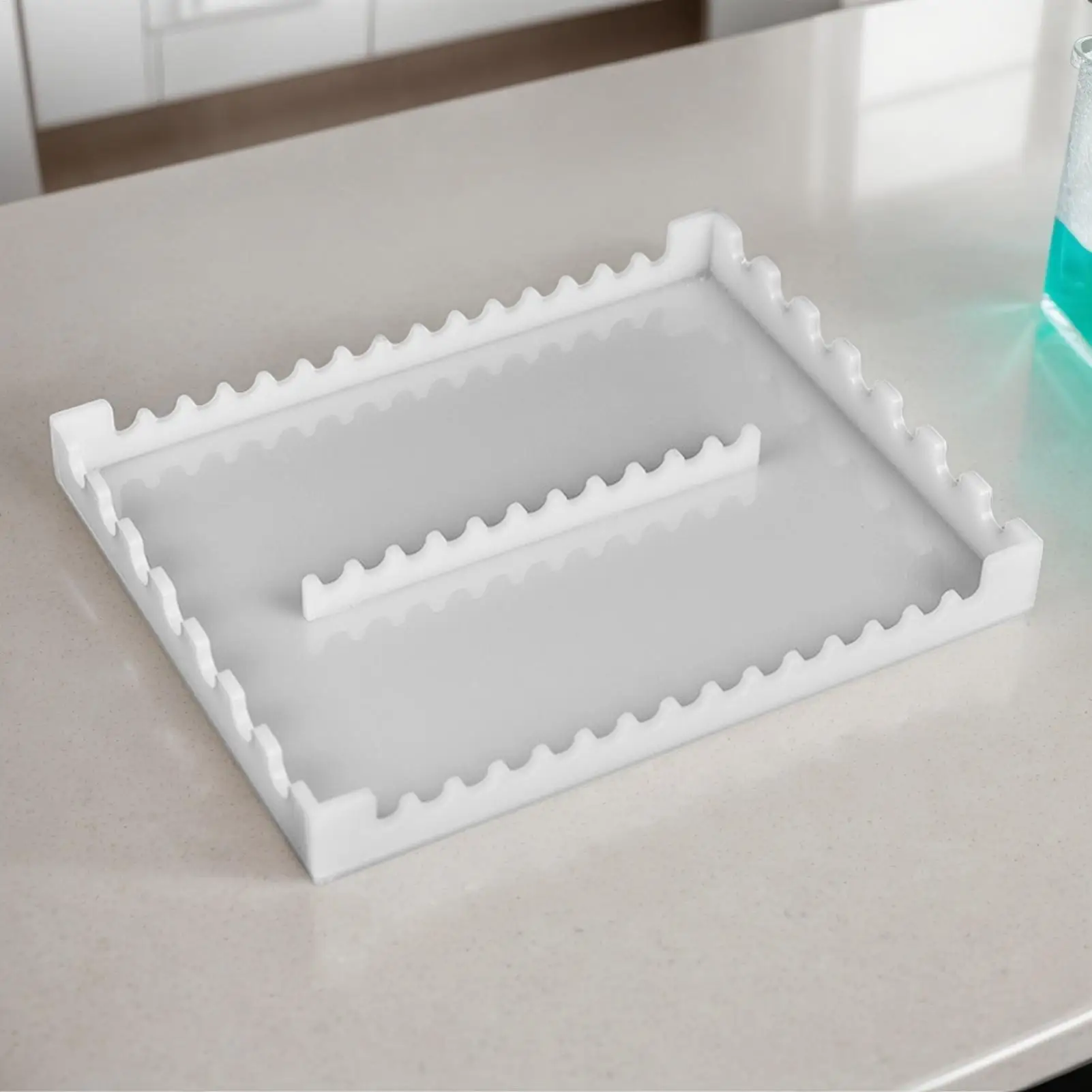 아크릴 피펫 랙 아크릴 피펫 홀더 랙 초보자 학생을위한 22 슬롯 실험실 실험 장비 보관 브래킷