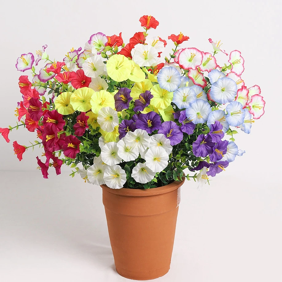 1 Stück violetter künstlicher Blumenstrauß, 35 cm, künstliche Blumen für Zuhause, Raumdekoration, Hochzeit, Brautdekoration, Tafelaufsatz, Vasenornament – Detail 8
