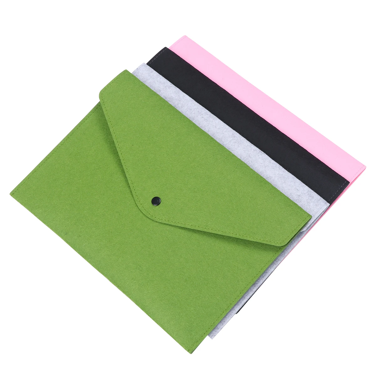 

4 PCS File Holder Binder Folders Document Briefcase Bag Portable Felt Accordion