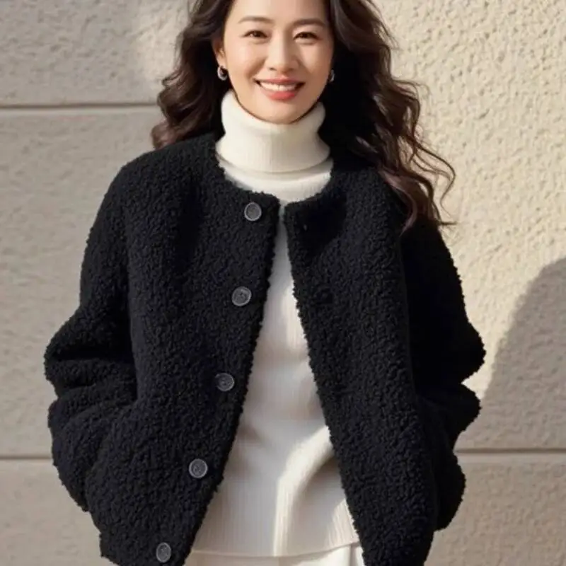 Koreaanse stijl patchwork veelzijdige losse jas effen kleur vest top